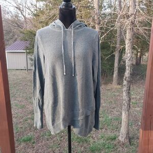 Cozy Knit Hoodie in Gray